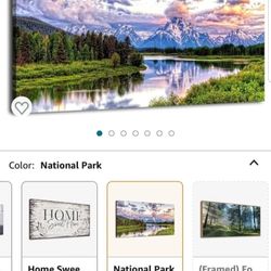 National Park Landscape Canvas Wall Art Nature