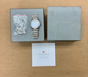 Michele Caber Diamond Watch MW16A01A2025 0.58 CT TW-140 Diamonds Stainless Steel Bezel Band Mother of pearl dial Swiss movement Timepeice luxury brand