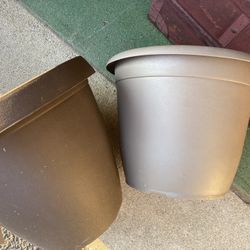 Two planter buckets 
