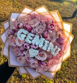 Rose & Tulip Bouquet 💜🎀