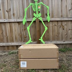 Lime Green Alien Skeletons 