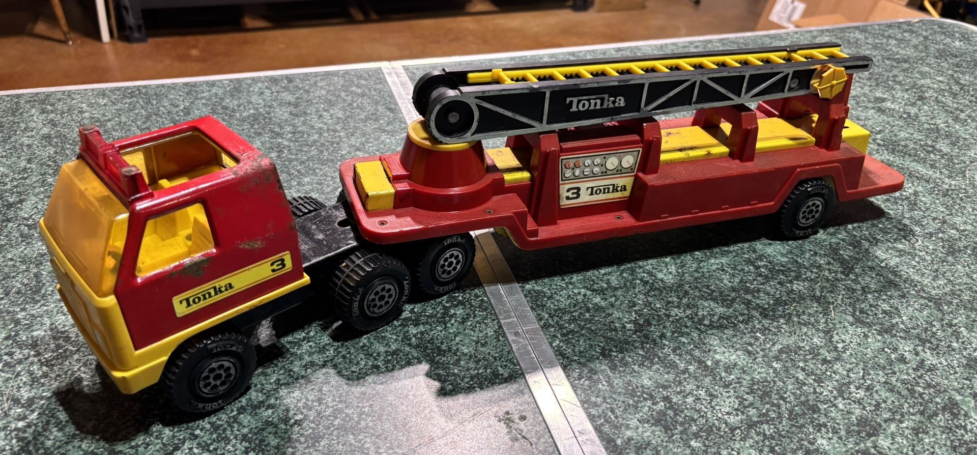 Metal Tonka Number 3 Fire Truck