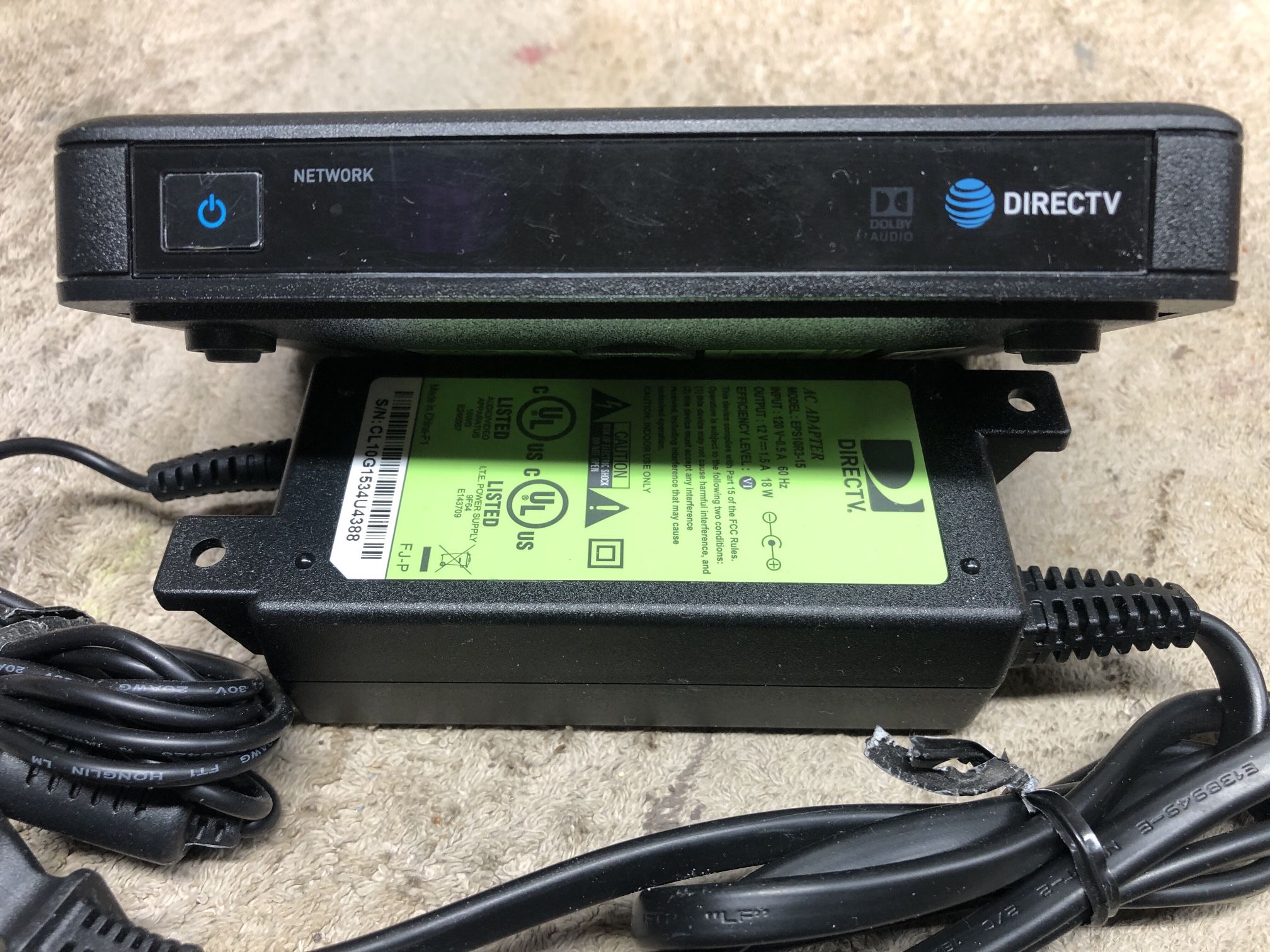DirecTV Genie Mini C61-500 And DirecTV Power Supply