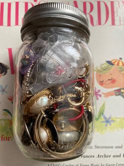 MYSTERY JAR OF VINTAGE EARRINGS 30+