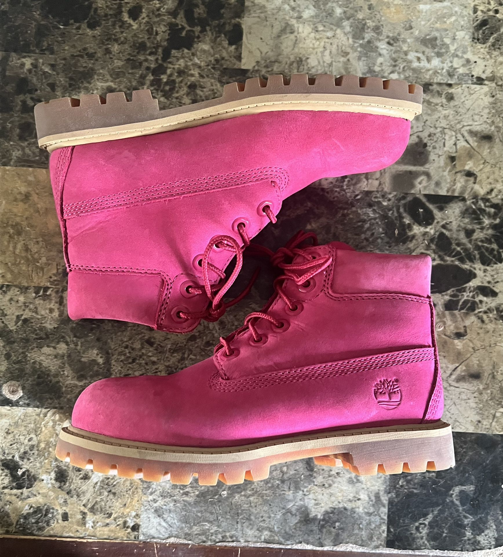 Pink Timberland Boots Size 12 Kids