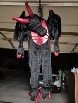 Black and Red Dragon Halloween Costume