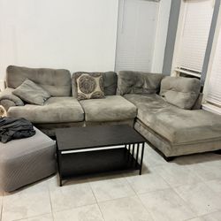 gray living room couch (must sell fast!!)