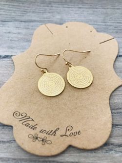 Handmade Our Father prayer earrings- Padre nuestro oración aretes-jewelry coin medal earrings- Padre nuestro oración aretes