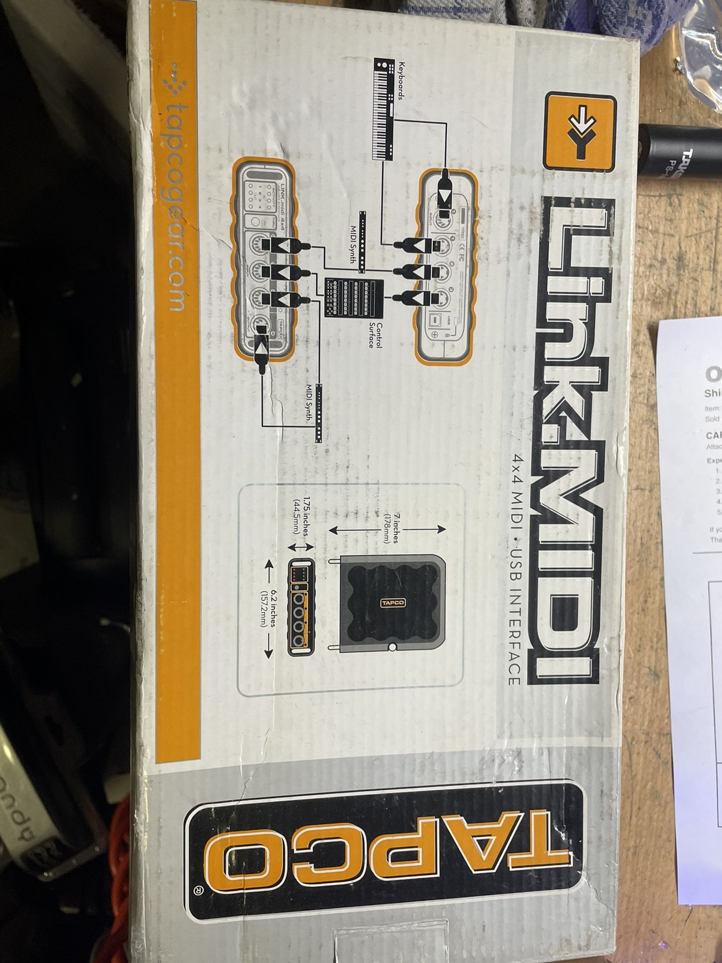 Tapco link midi sound interface Usb midi