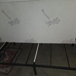 A new orthopedic memory phone, twin size, mattress and frame. Never used