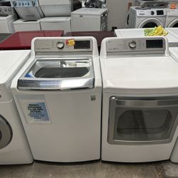 LG Washer Top Load And Gas Dryer