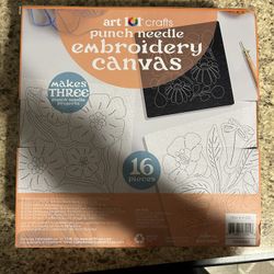 Arts & Crafts Punch Needle Embroidery Canvas