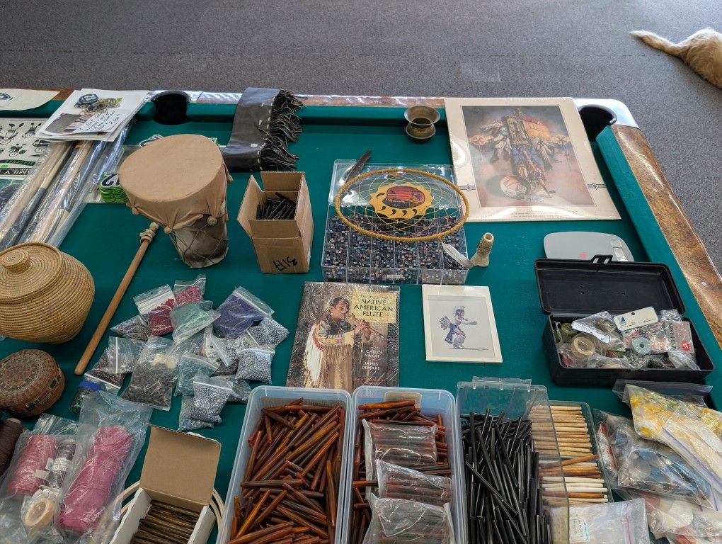 Beads, Leather Scrap, Hornpipe N more..