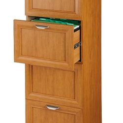 Magellan Collection 4-Drawer Vertical File Cabinet, Honey Maple