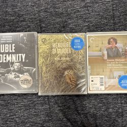 Three Criterion Collection Blu-Rays