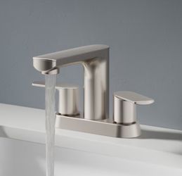 Brushed Nickel 4-Inch Bathroom Faucet F56 $40