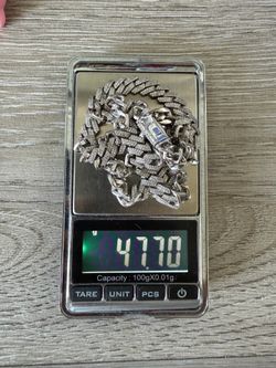 Moissanite Cuban Chain 925
