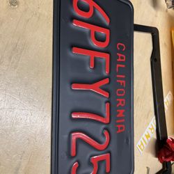 Custom License Plate Wrap