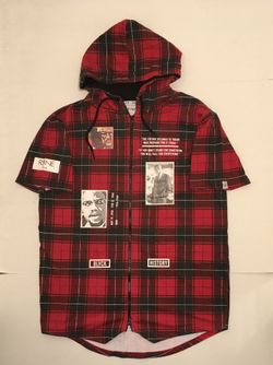 Malcolm X Red Plaid Hoodie ( Limited Edition) 