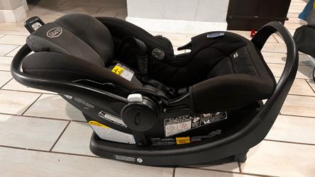 Graco SnugRide Lite LX Infant Car Seat, Lightweight Rear-Facing Seat for Babies 4–30 lb, 4-Position Adjustable Base, Latch Installation & ProtectPlus