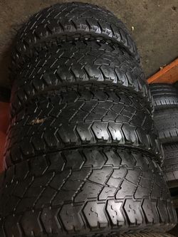 18” 4 used tires LT275/70R18 cooper