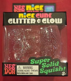 NEEDOH, Nice Cube, Glitter & Glow, Pink, VHTF