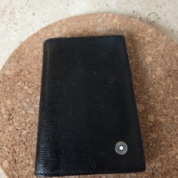 Montblanc Black Leather Westside Business Card Holder