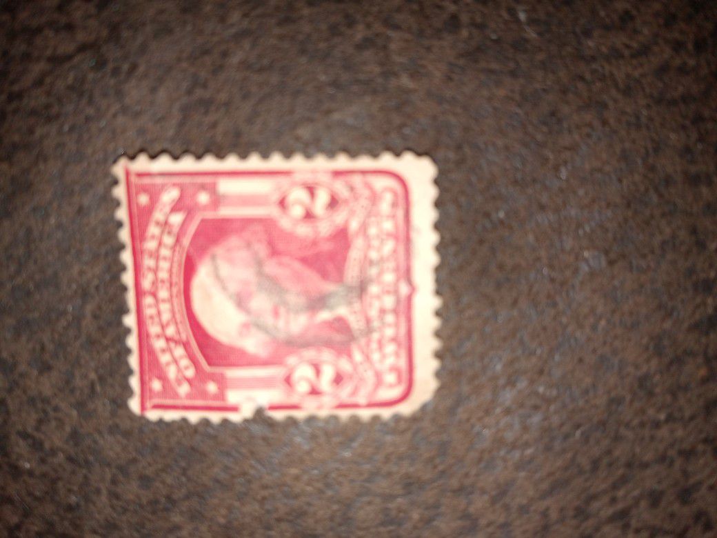 Red Two Cent Stamp For Sale