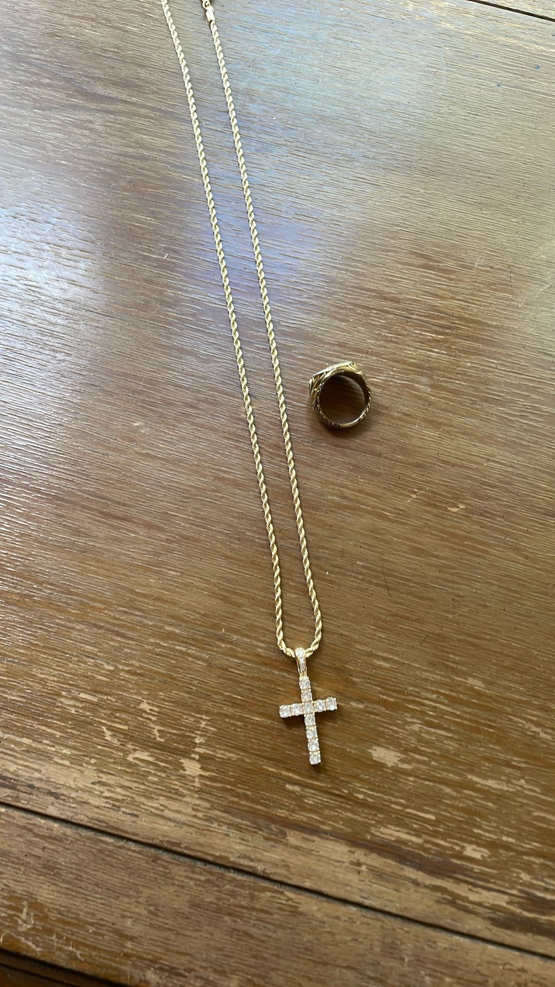 Gold Chain And Ring