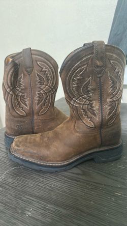 Ariat Kids Cowboy Boots - Size 4 Youth - Brown Square Toe