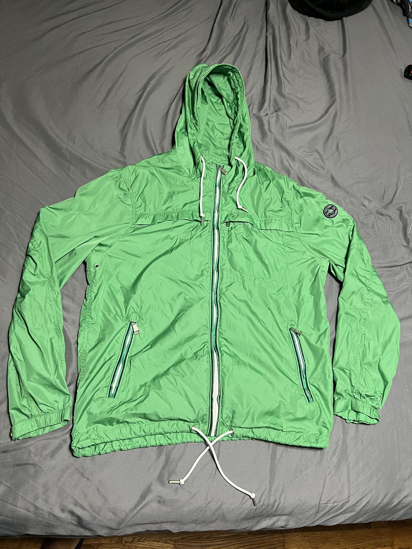 polo ralph lauren green benton anorak windbreaker jacket size M