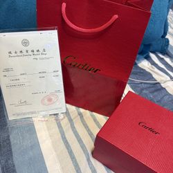Moissanite Cartier Watch With Box And Bag