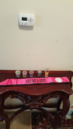 Miss 21 & Hot Buy Me A Shot Birthday Sash & 5 Shot Glasses