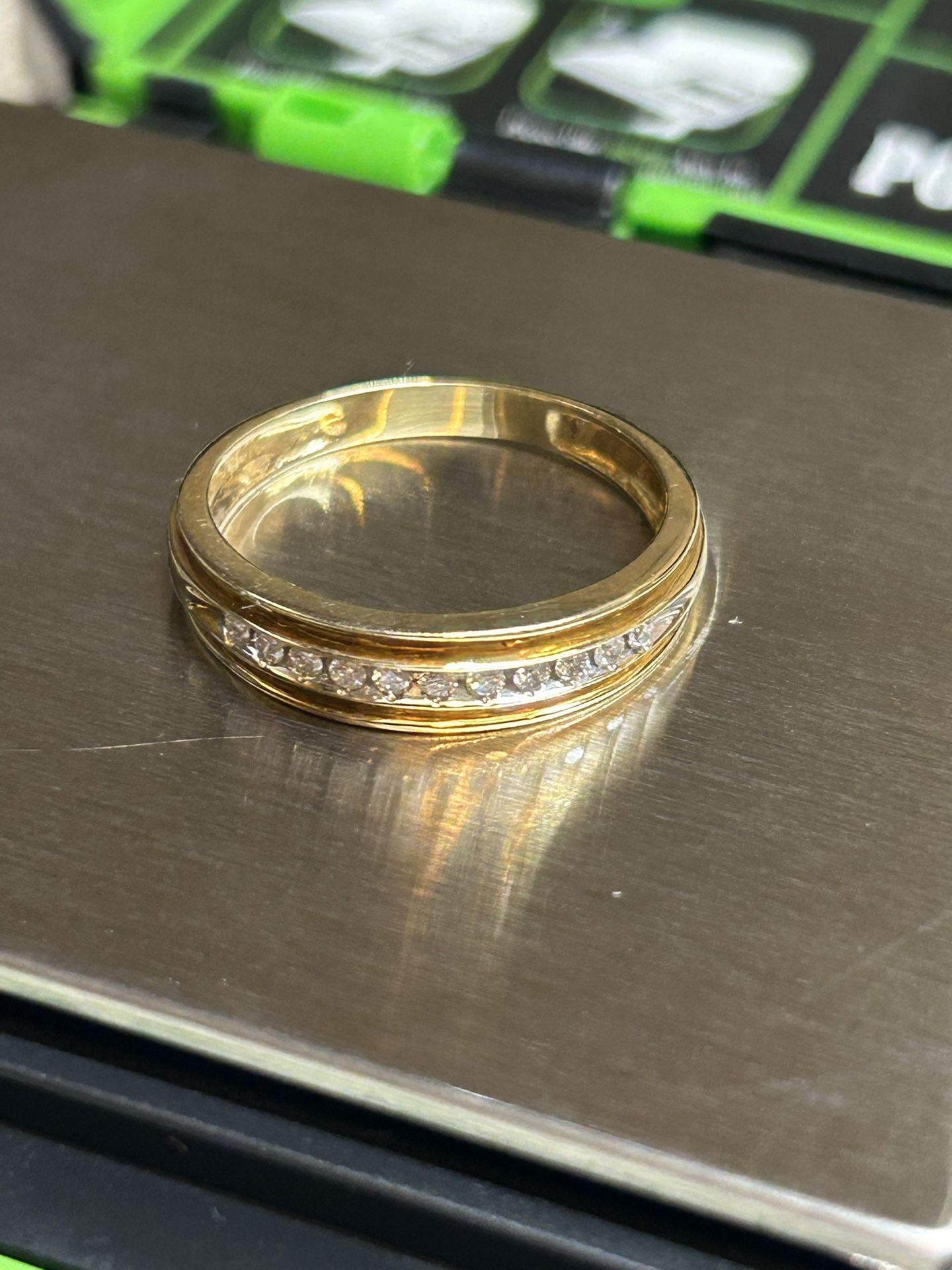 14k Gold Diamond Ring Size 10