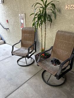 Brown chairs