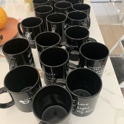 21 Black Mugs