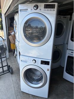 Lg stackable Steam washer and Steam gas dryer