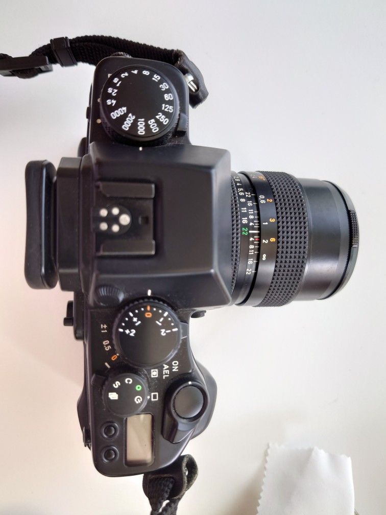 Contax RX Film Camera Body And Lens