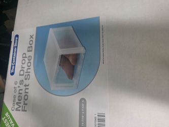 The Container Store Men's Drop Front Shoe Box – Case of 6