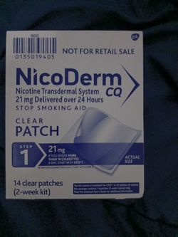 Nicoderm CQ 21mg patch
