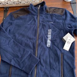 Calvin Kelin Full Zip Fleece Sweatshirt 