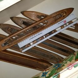 Vintage 16 inch long 11/2 inches wide Loom Shuttles