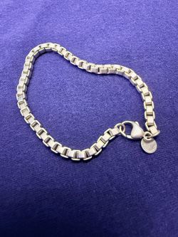 Tiffany & Co. Venetian link 7.5" sterling silver bracelet