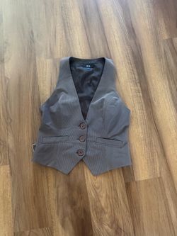 BCX gray suit vest