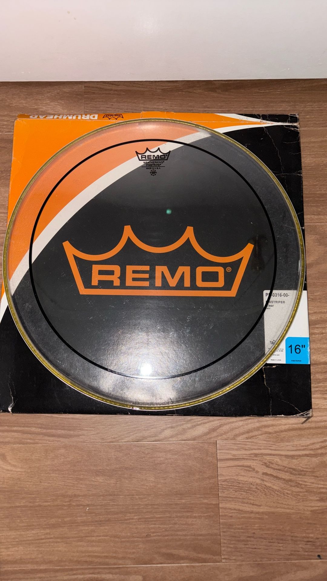 Remo Weatherking Pinstripe Clear Head