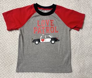 “LOVE PATROL” Valentine’s Day Shirt Toddler size 5t