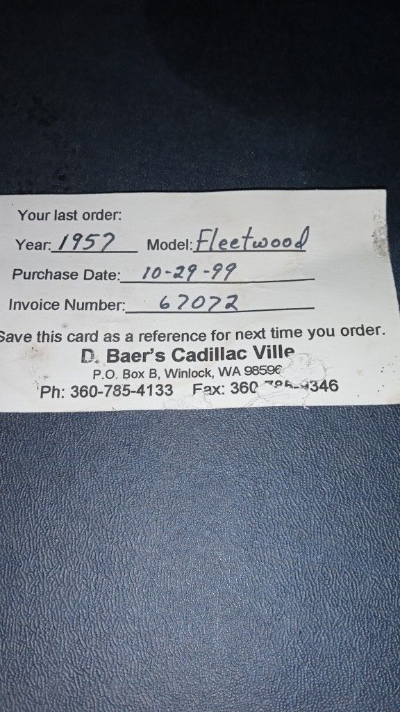 1957 Fleetwood  Tail Lights