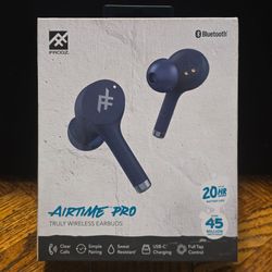 iFrogz Airtime Pro Wireless Earbuds Charging Case - Navy Blue
