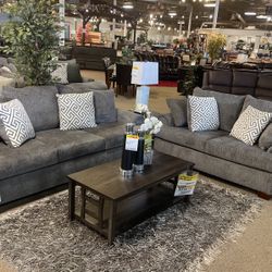 Soft Deep Cushion Sofa And Loveseat 