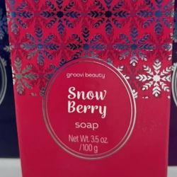 Groovi Beauty  3.5oz Bars of Soap Warm Vanilla Snow Berry